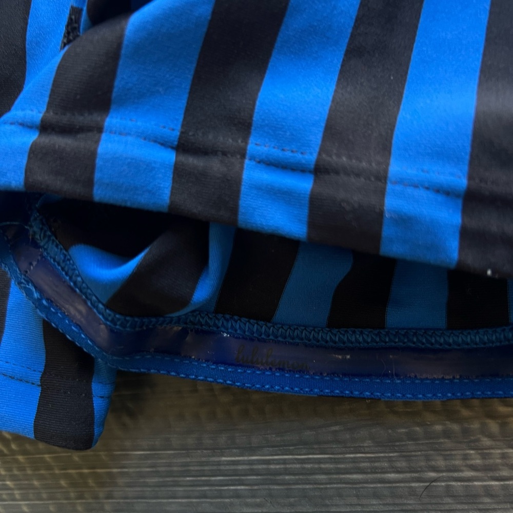 Lululemon Rare Pace Setter Skirt in Baroque Blue / Mini Hyper Stripe Size 2 Reg - Picture 9 of 14